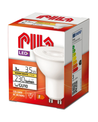 Pila LED GU10 3W/827 36º 230lm Niet-Dimbaar Ø5cm