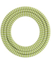 Calex Textielsnoer | 3 meter | 2-aderig | limoen/wit