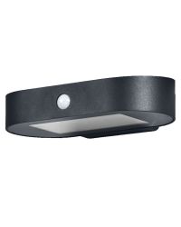 OP=OP Solar LED Wandlamp Oval S met Sensor 4W 380lm 3000K Niet-Dimbaar | op zonne-energie