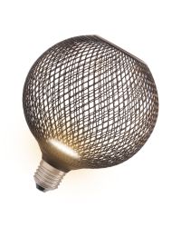 Osram LED Decor Flat E27 3.5W 300lm 2700K inclusief Zwarte Globe kooi