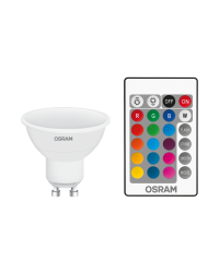 Osram LED GU10 4.5W 250lm 120º RGBW incl. afstandsbediening Ø5cm