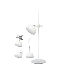 Kobi LED Lizbona Wit 3.5W IP54 - draadloze oplaadbare tafellamp met magnetische bevestiging, 3 lichtkleuren en USB-C