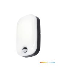 LED plafondlamp met sensor – 15W | 3CCT (3000K/4000K/5700K) | IP54 | Zwart | Kobi BAVANO Premium