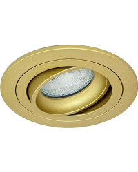 GU10 LED Inbouwspot Armatuur NOV Rond Goud Kantelbaar Zaagmaat 80mm