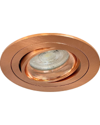 GU10 LED Inbouwspot Armatuur NOV Rond Koper Kantelbaar Zaagmaat 80mm