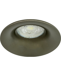GU10 LED Inbouwspot Armatuur SMOOTY Rond Brons Vast Zaagmaat 70mm