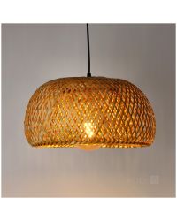 BOHO hanglamp BAKU M Ø38cm Beige Bamboe - Kobi Design