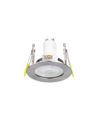 Integral inbouwspot Satijn Nikkel rond IP65 | zaagmaat 6cm | incl. GU10 fitting excl. lichtbron