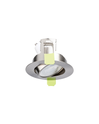 Integral inbouwspot Satijn Nikkel rond kantelbaar | zaagmaat 7cm | incl. GU10 fitting excl. lichtbron