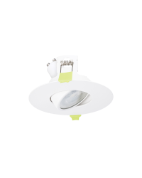 Integral inbouwspot Wit rond kantelbaar | zaagmaat 7-10cm | incl. GU10 fitting excl. lichtbron