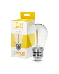 LED2B ST45 1W 50lm E27 2700K - decoratieve LED lamp met lage lichtopbrengst (warm wit)