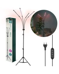 LED Kweeklamp VITARO-4 ST 30W - Op Statief - 4 Flexibele Armen - Dimbaar & Timerfunctie - Rood/Blauw/Gemengd Licht