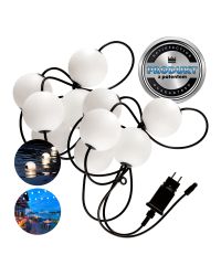 Outdoor Tuin Waterslinger Lichtketting Voor Zwembad Vijver 7.74m 10x LED Bal 1W 2500K