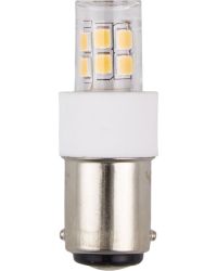 SPL LED buislamp Ba15d 230V 2.1W 255lm 2700K Helder  T17x47mm