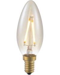 SPL LED kaarslamp E14 2W 100lm 2200K Goud 