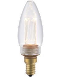 SPL LED Vintage Kaarslamp E14 2.5W 65lm 2000K Helder  C35 Fiber