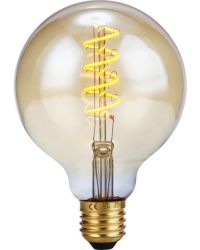 SPL LED Globelamp G95 E27 4W 200lm 2000K Goud Dimbaar