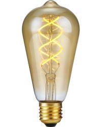 SPL LED Rustieklamp ST64 E27 5W 460lm 2200K Goud 3-staps 