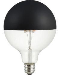 LED E27 Fila Globe Top Mirror G125x180 230V 470Lm 6.5W 925 AC Black Di