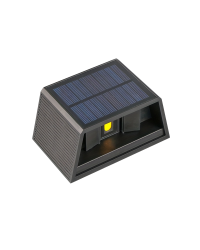 LED wandlamp solar Solis zwart 2x3W 100lm 2700K IP65 met daglichtsensor