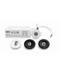 LED noodverlichting inbouwspot wit/zwart - 140-190lm - autotest - 3 uur noodfunctie