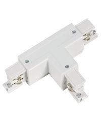 3-Fase Rail - T-vorm Connector Links - Wit