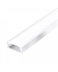 Kobi LED opbouwprofiel P01 wit 1 meter met opale afdekkap