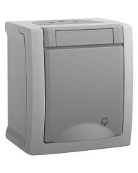 Panasonic stopcontact grijs voor buiten 