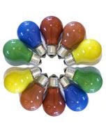 10 stuks Gekleurde gloeilampen E27 25W Rood Geel Groen Blauw en Oranje