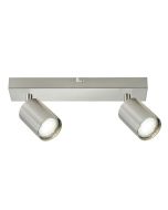 Integral Plafondspot Siena Mat Nikkel voor 2x GU10 lamp (niet meegeleverd)