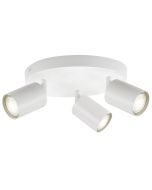 Integral Plafondspot Siena Mat Wit Rond voor 3x GU10 lamp (niet meegeleverd)