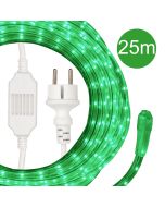 RoBust LED Rope 25m 5W/m 170lm/m Groen 120° + Stroomkabel 1.5m met adapter & eindkapje