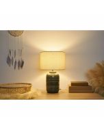 Pauleen Gleaming Beauty Tafellamp – Stijlvol Design | Beige/Grijs | E27