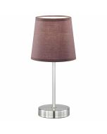 Wofi tafellamp Cesena Bruin max. 42W E14 met schakelaar