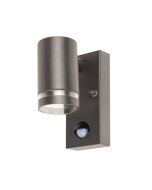 Integral buiten wandlamp Antraciet met sensor  voor 1x GU10 LED lamp (niet inbegrepen)