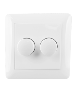 Duo dimmer afdekraam geschikt voor duo dimmers