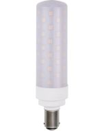 SPL LED buislamp Ba15d 8W 850lm 3000K Opaal Cri90 Lengte 11.3cm