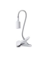 Kobi Planty Clip W Tafellamp - E27 Fitting - Wit - Flexibele Arm met Klem