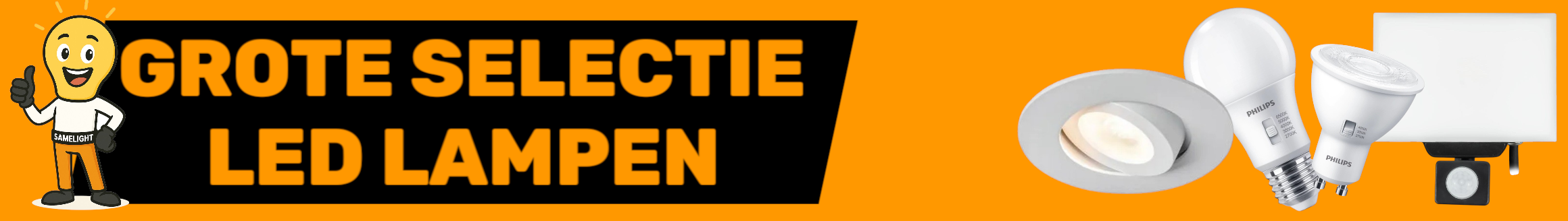 Grote selectie LED lampen